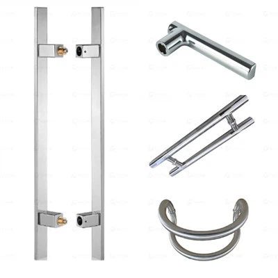 Polished Glass Door Pull Handles